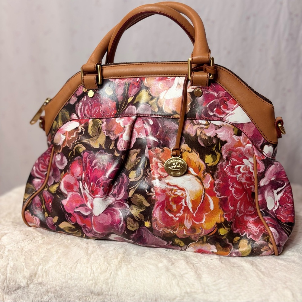 ✨Brahmin Pink Hemingway Satchel in Louise Rose NWT🌷✨